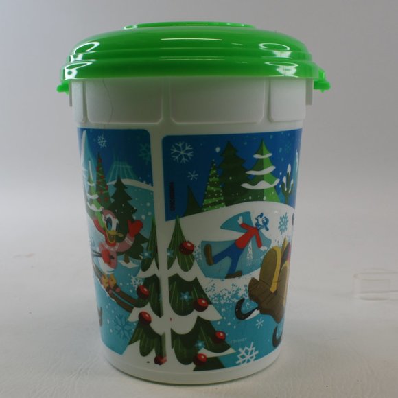 Disneyland Disney Parks 2021 Holiday Christmas Popcorn Bucket With Lid Green - Picture 3 of 6